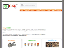 Tablet Screenshot of gkrcups.com